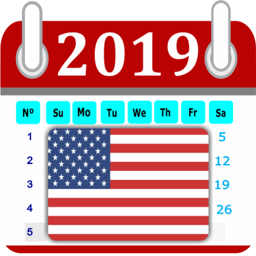 Calendar United States 2019 Holidays